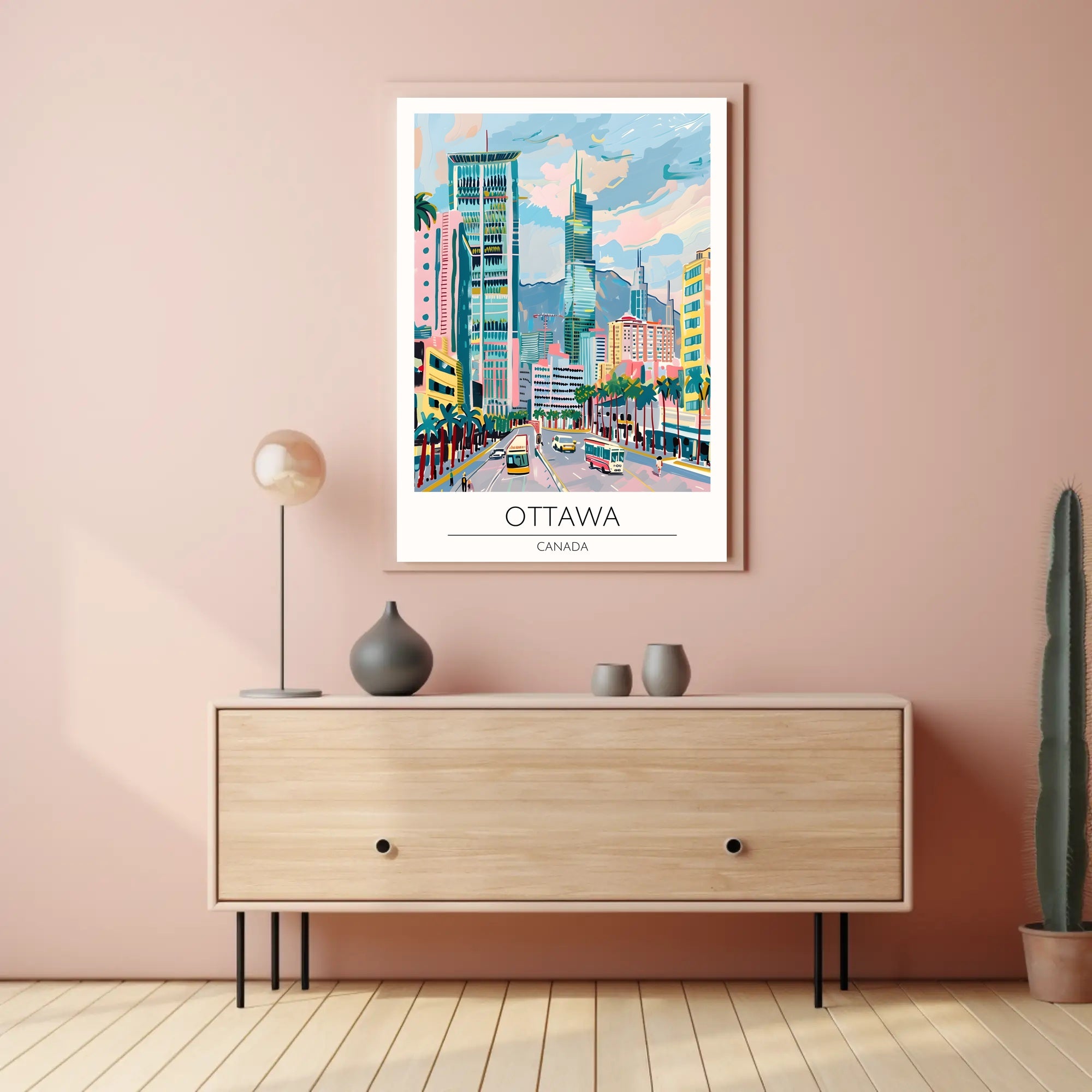 Vibrant Cityscape of Ottawa Poster PosterGoat