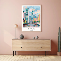 Vibrant Cityscape of Ottawa Poster PosterGoat
