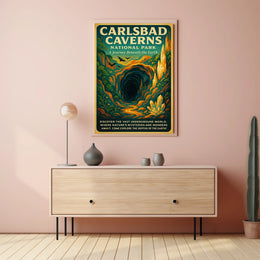 Carlsbad Caverns National Park Caves Exploration Adventure Poster