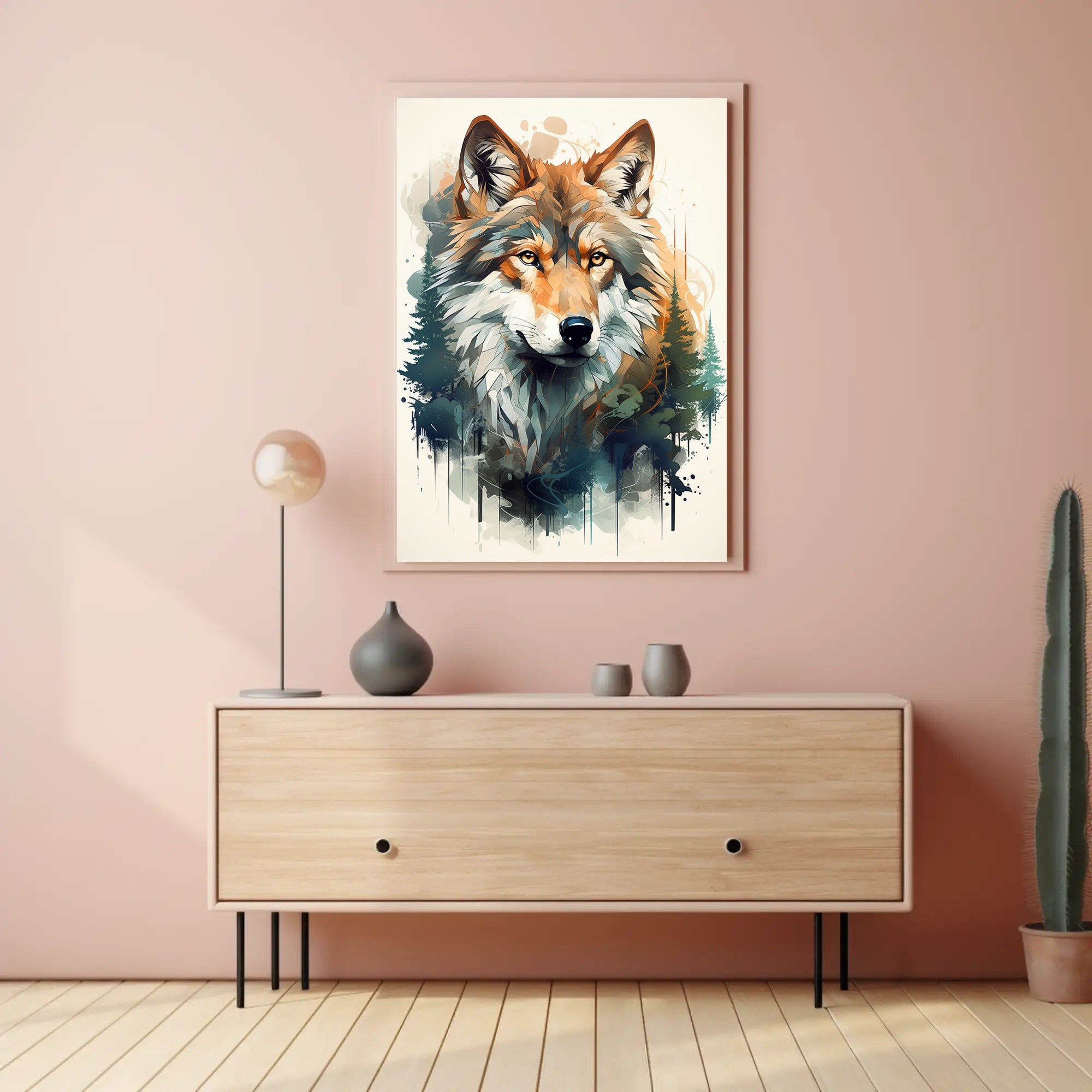 Majestic Wolf In Nature Poster PosterGoat