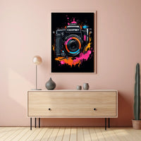 Vibrant Camera Art Poster