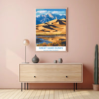 Great Sand Dunes National Park Scenic National Park Poster