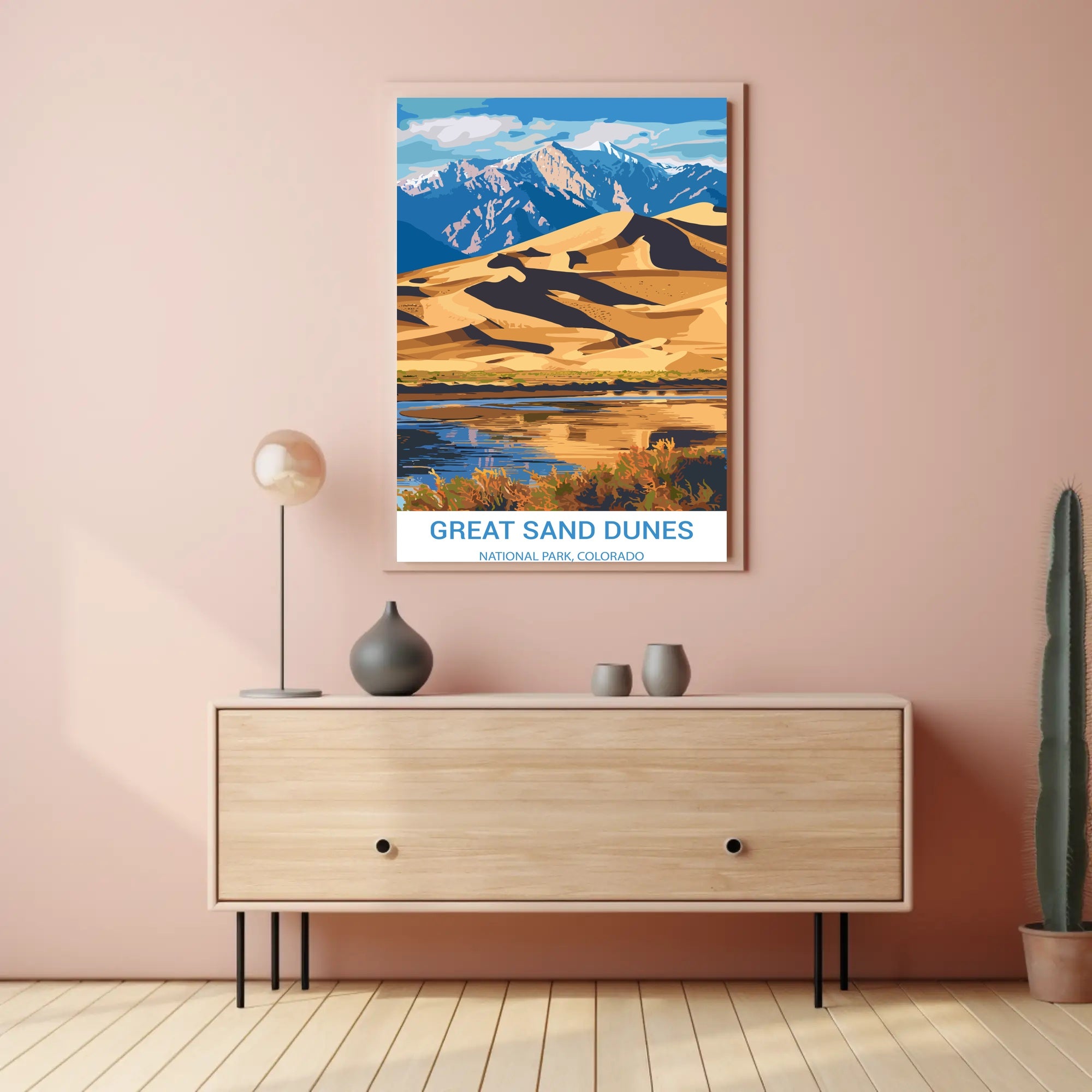 Great Sand Dunes National Park Scenic National Park Poster