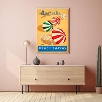 Discover Australia With Boac And Qantas Poster
