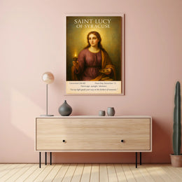 Saint Lucy of Syracuse Poster PosterGoat