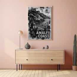 Amalfi Coast Poster Wall Art For Living Rooms Decor
