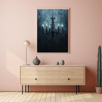 Gothic Chandelier Poster