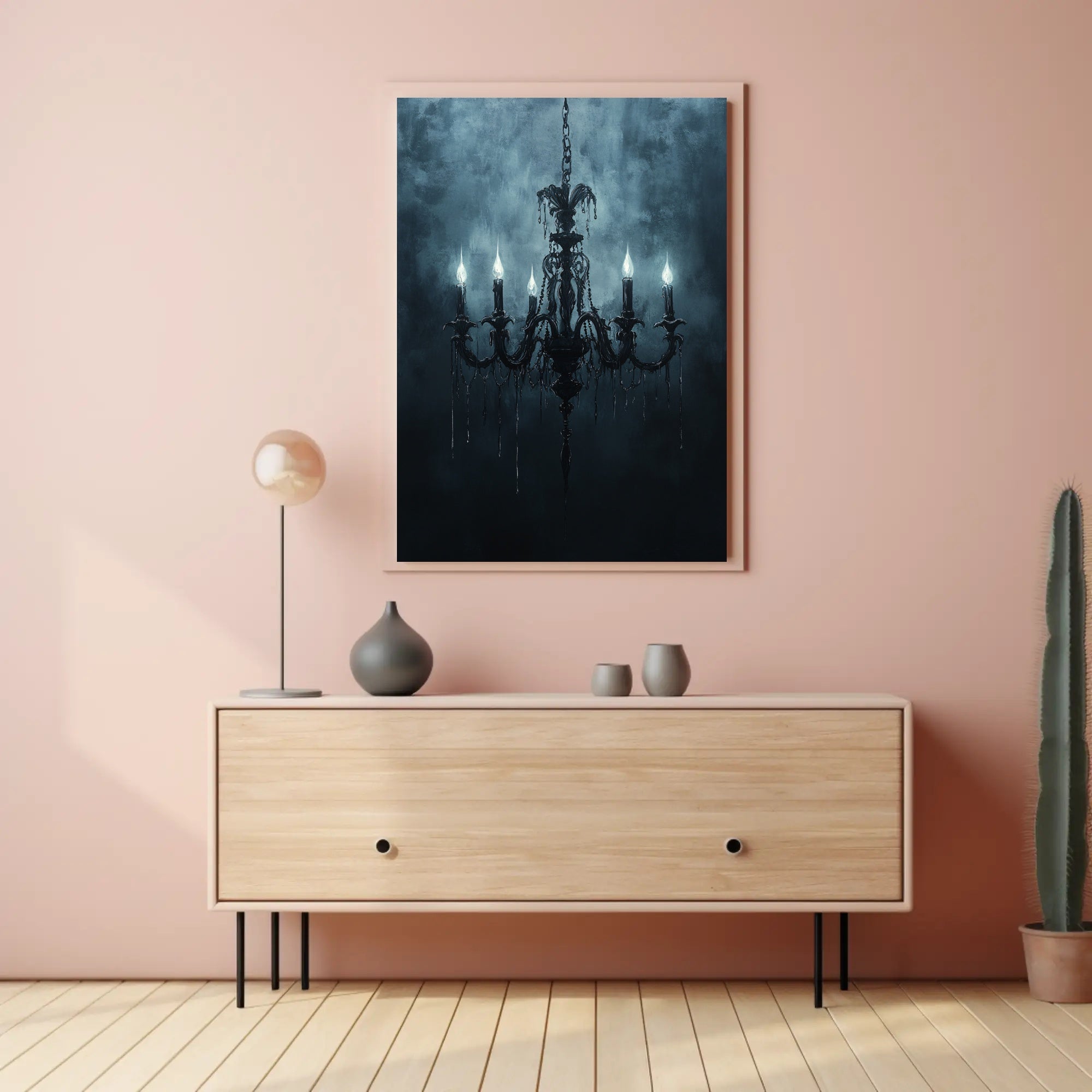 Gothic Chandelier Poster