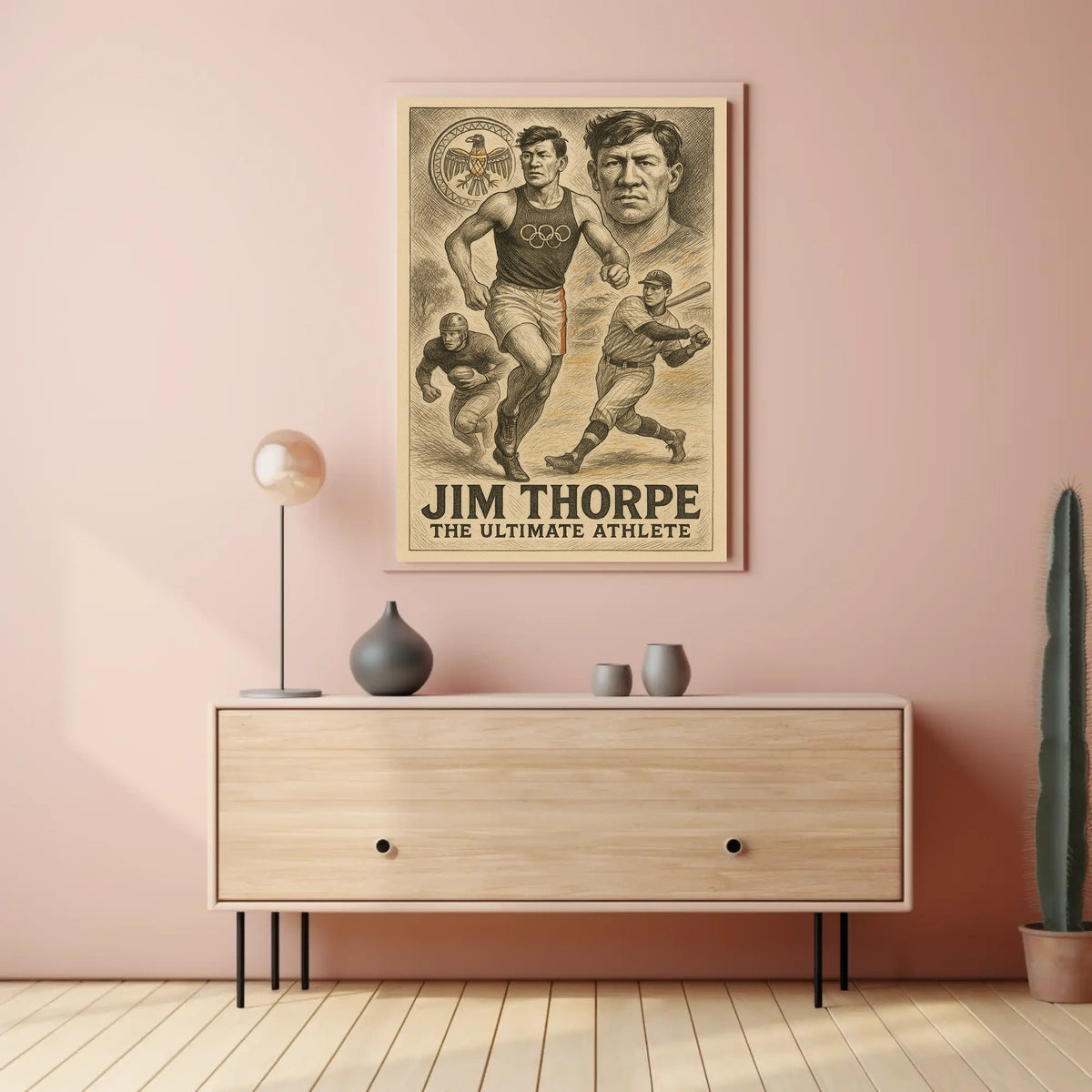 Jim Thorpe Legendary Athlete Jim Thorpe Poster
