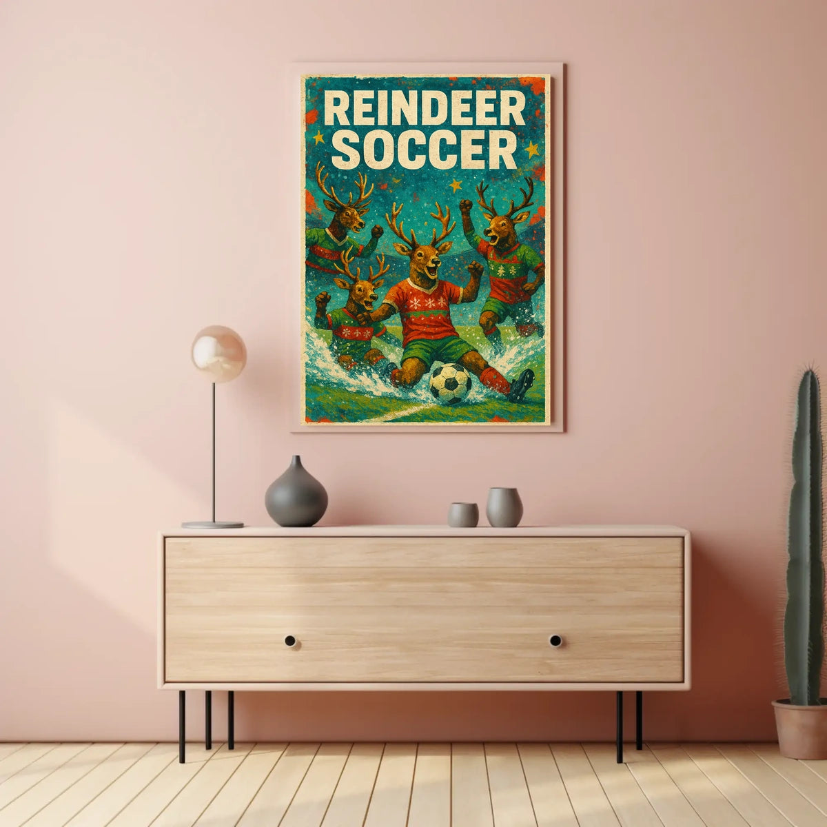 Reindeer Soccer Extravaganza Poster