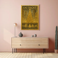 Detroit Light In The City Of Steel Poster