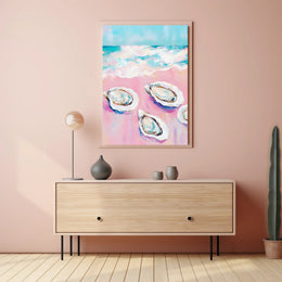 Oceanic Bliss Pastel Coastal Poster Wall Art