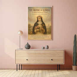 St. Rose Of Lima A Radiant Beacon Of Poster