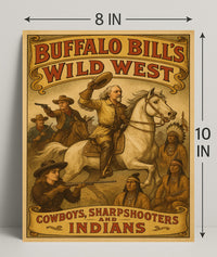 Buffalo Bills Wild West Show Poster Print PosterGoat