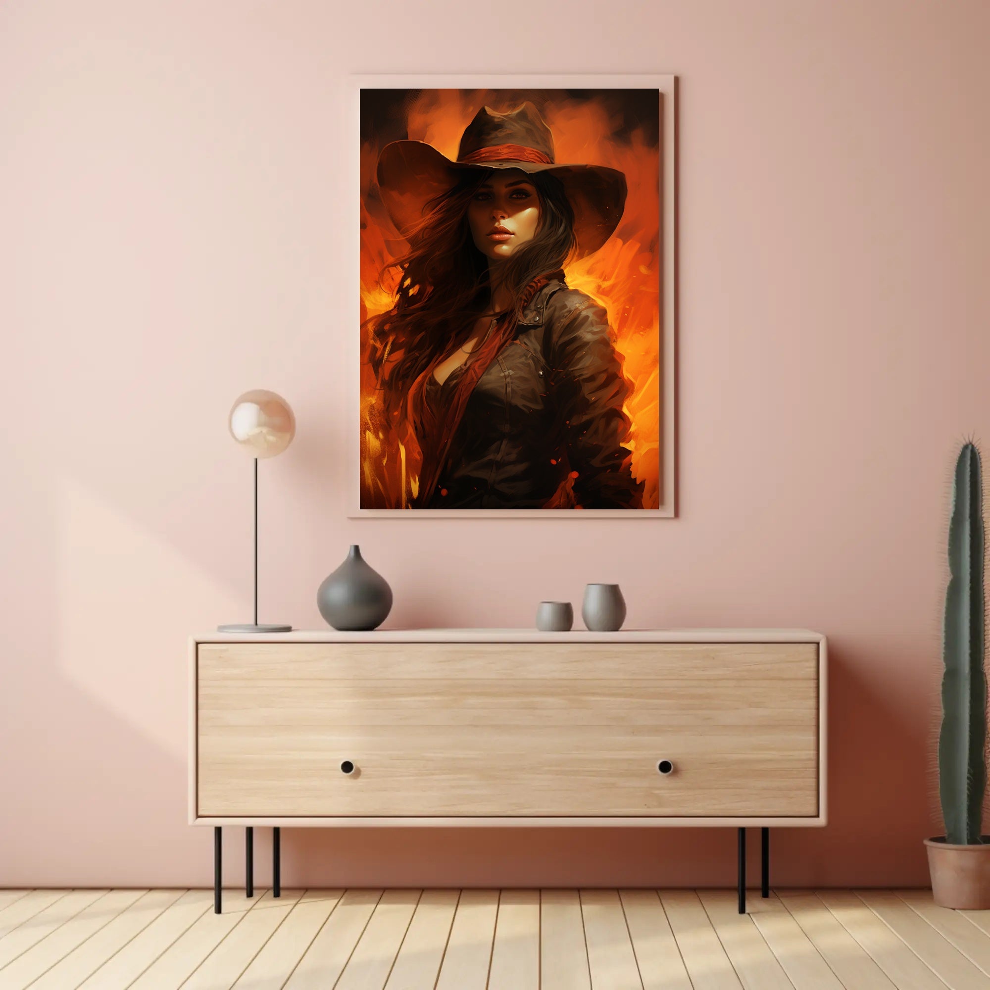 The Fiery Cowgirl Poster
