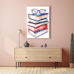 stack of books Poster
