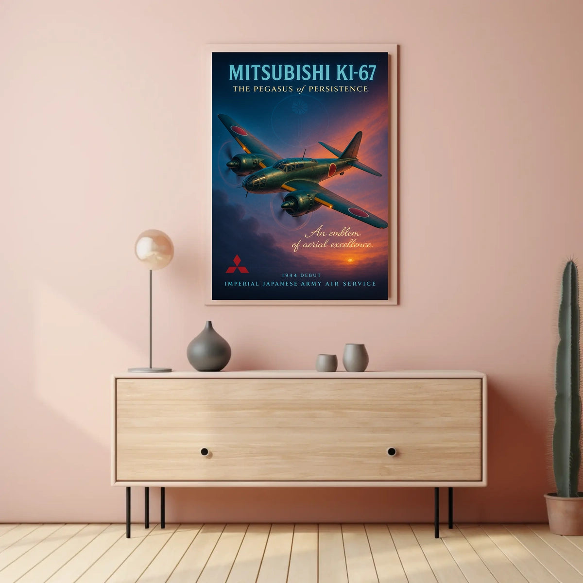 Mitsubishi Ki-67 The Pegasus of Persistence Poster