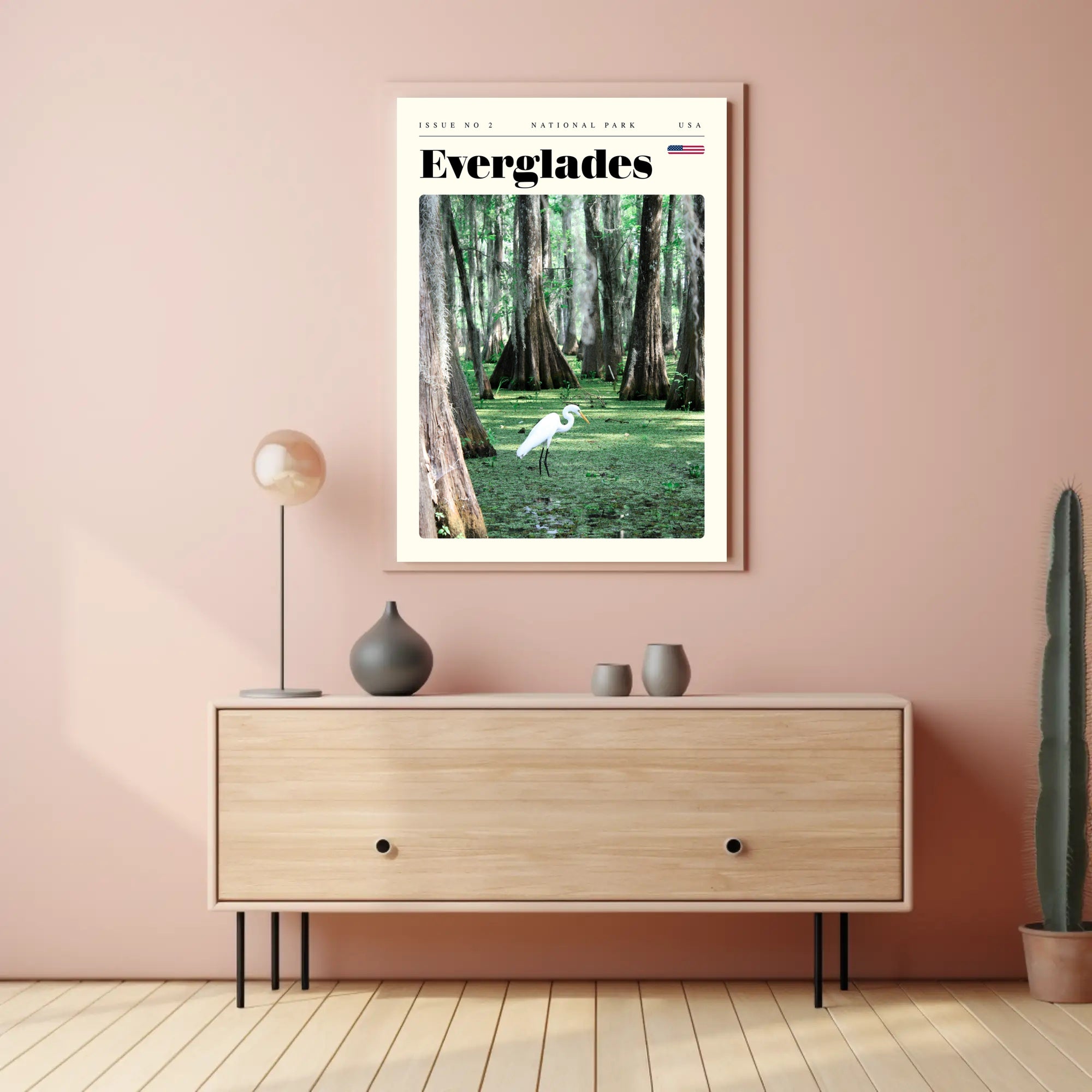 Everglades National Park Travel Poster Scenic Print