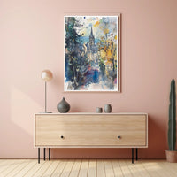 Autumn in Town Poster PosterGoat