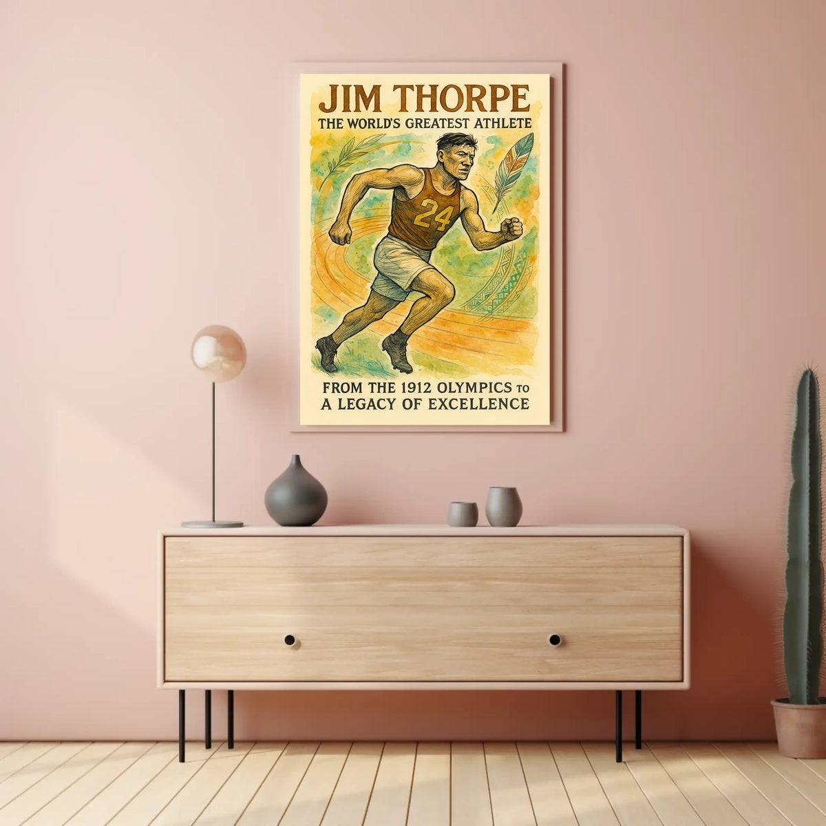 Jim Thorpe Legendary Athlete Jim Thorpe Poster