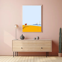 Tranquil Beach Scene Poster PosterGoat