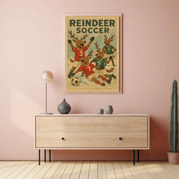 Reindeer Soccer Extravaganza Poster