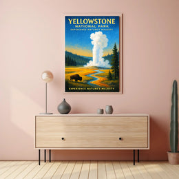 Yellowstone National Park Experience Nature’s Majesty Poster PosterGoat