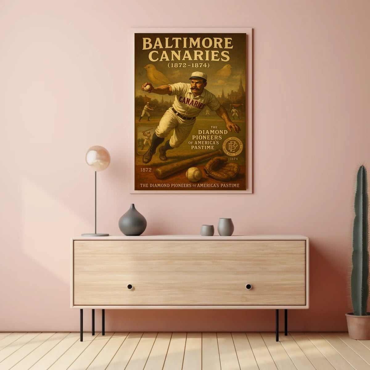 Baltimore Canaries Pioneers Of Poster