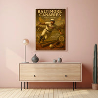 Baltimore Canaries Pioneers Of Poster