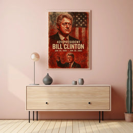 Bill Clinton 42nd President Poster