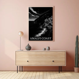Amalfi Coast Poster Scenic Sunset Seascape Wall Art