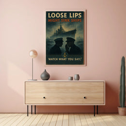 Loose Lips Might Sink Ships Poster