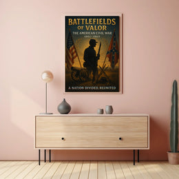 Battlefields Of Valor The American Poster