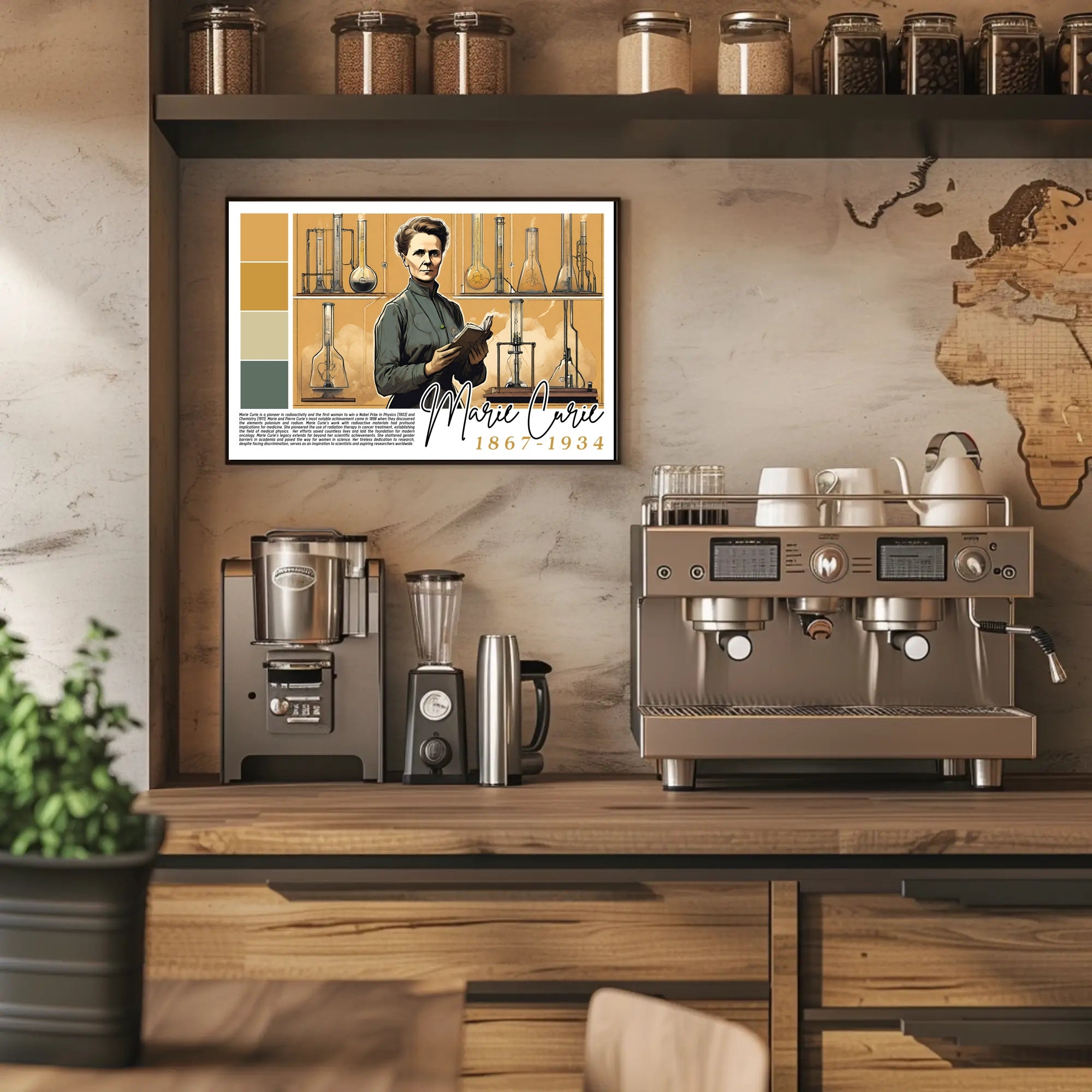 Marie Curie: Pioneer of Radioactivity Poster
