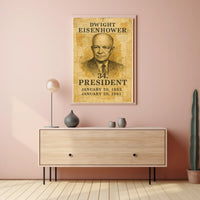Eisenhower Vintage Presidential Portrait Collectors Poster