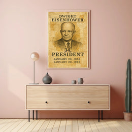 Eisenhower Vintage Presidential Portrait Collectors Poster