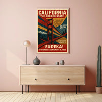 California The Golden State Poster