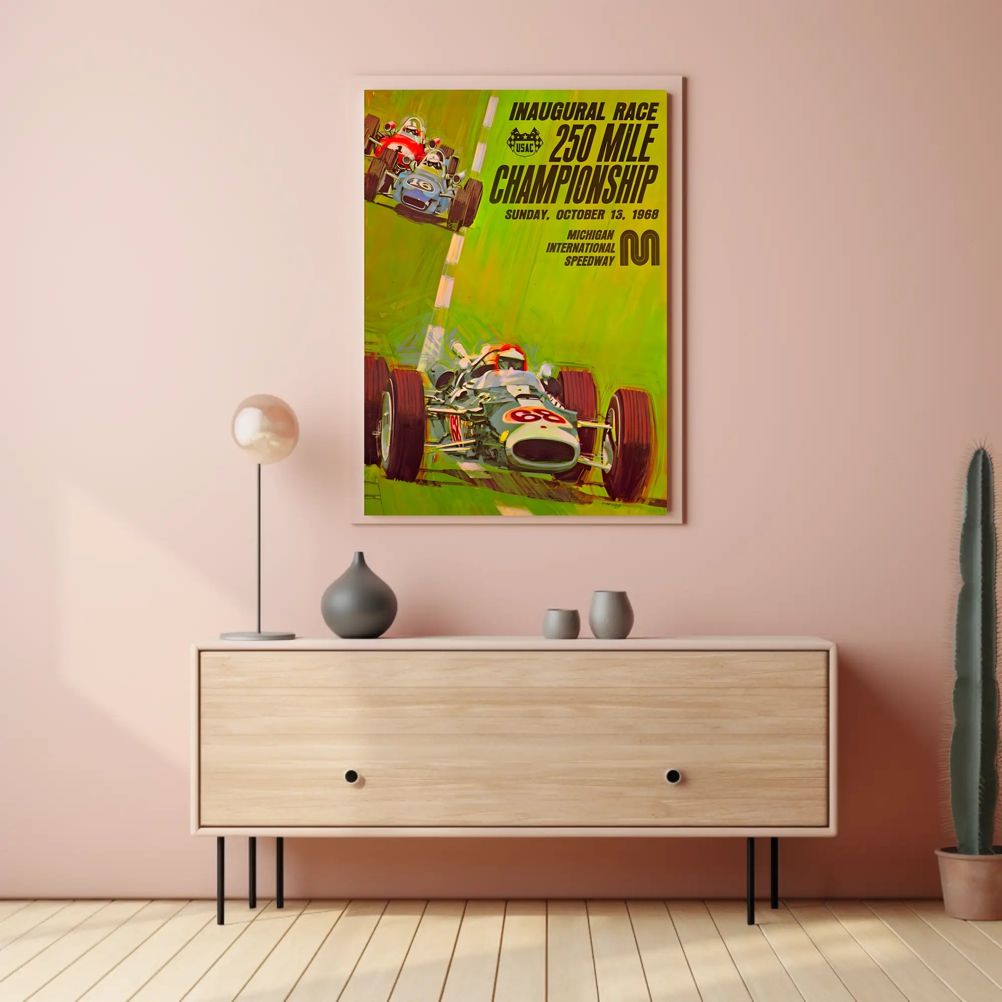 Inaugural 250 Mile Championship Race Poster