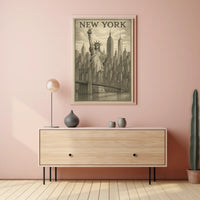 New York Cityscape Poster