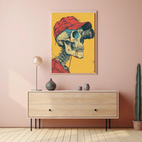Skull with Lens Poster for Unique Wall Art Decor PosterGoat