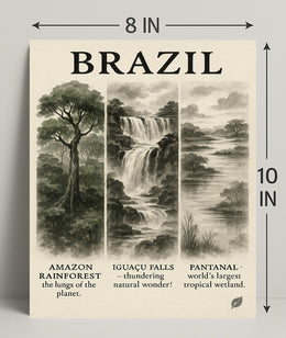 Wonders of Brazil Poster PosterGoat