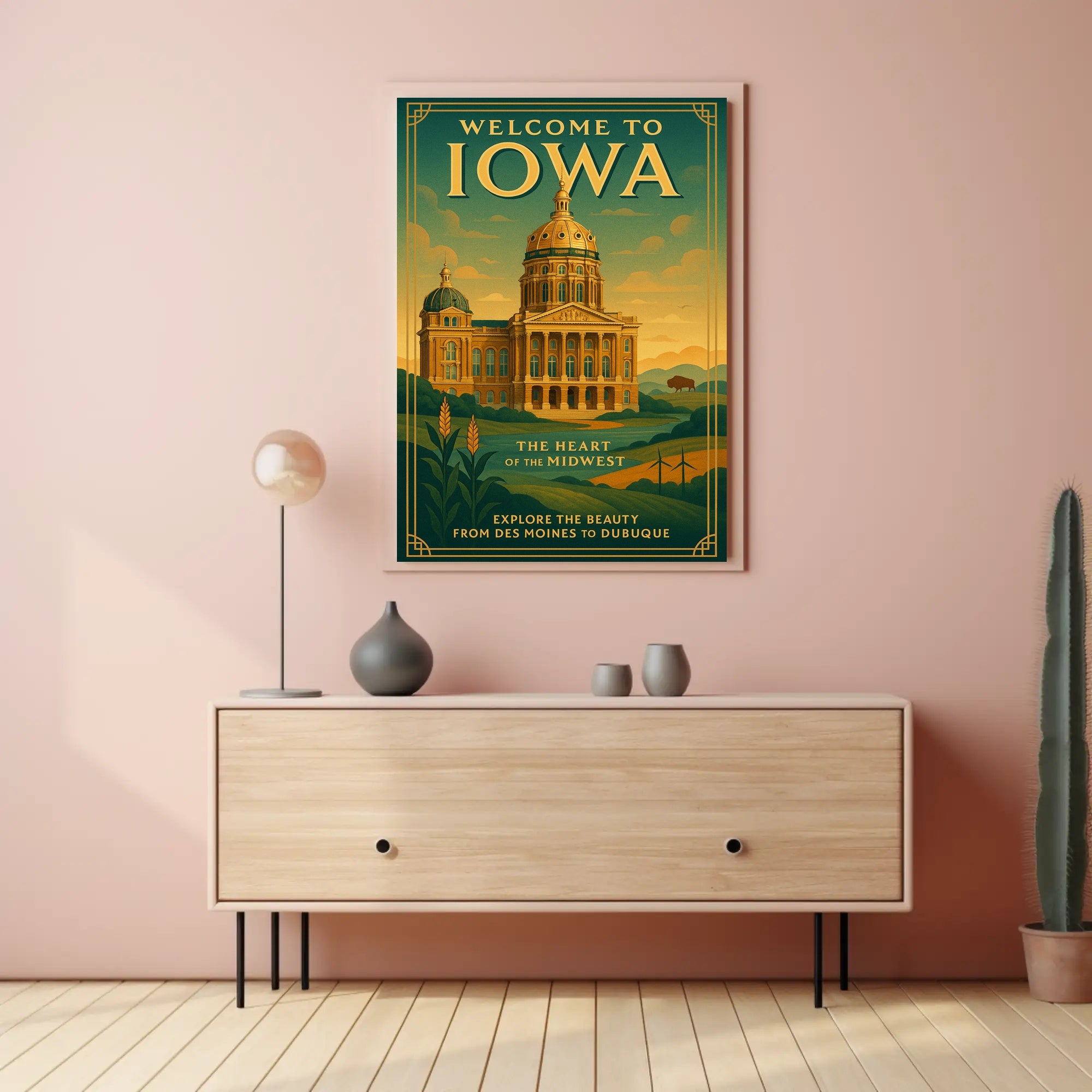 Welcome To Iowa The Heart Of The Poster