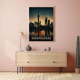 Shanghai Skyline Poster