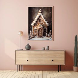 Enchanting Gingerbread House Poster