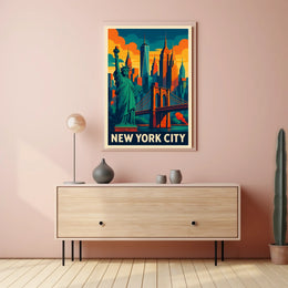 New York City Skyline Poster