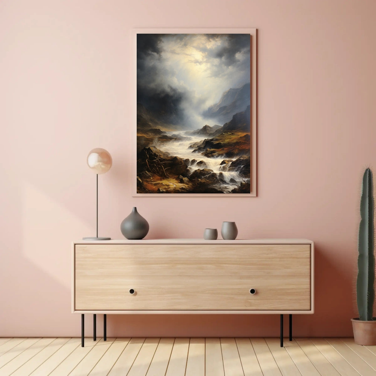 Dramatic Wilderness Landscape: Photorealistic National Park Poster