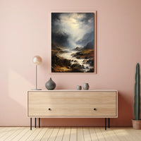 Dramatic Wilderness Landscape: Photorealistic National Park Poster
