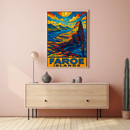 Faroe Islands Mosaic Poster