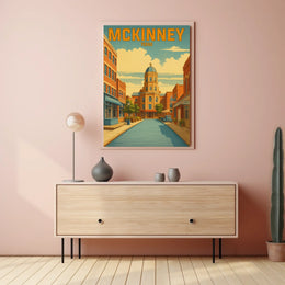 McKinney, Texas A Vintage Tribute Poster