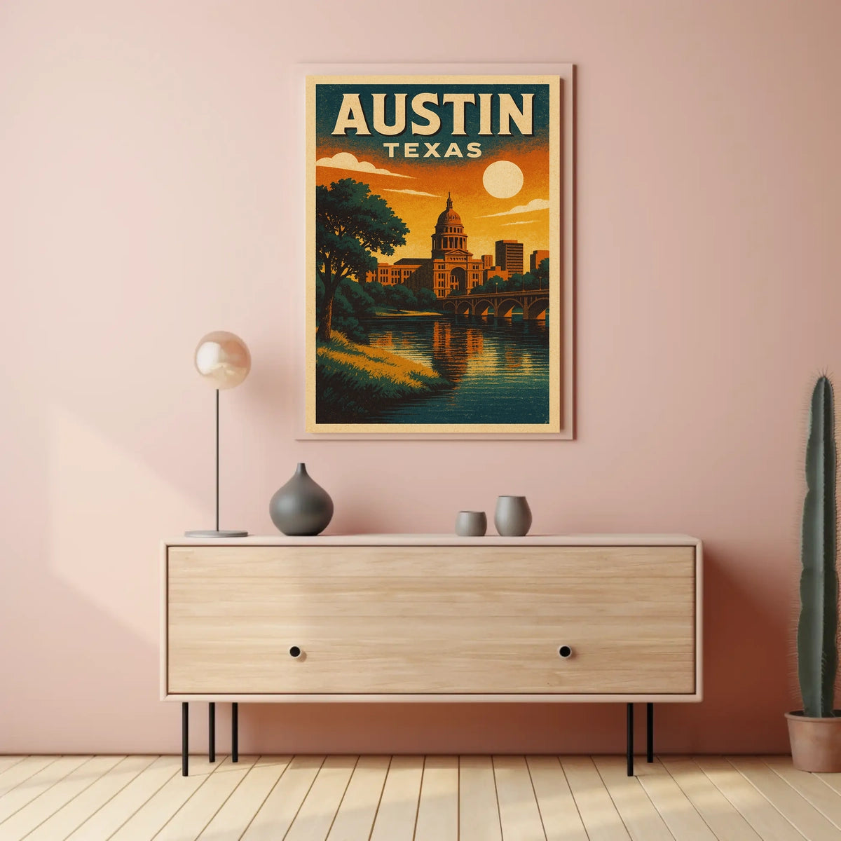 Austin, Texas A Scenic View Poster